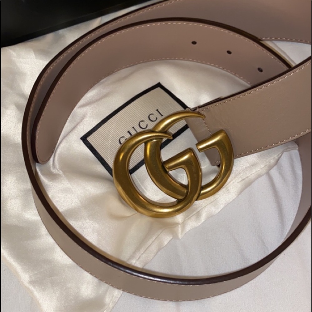 Rose Gucci Belt